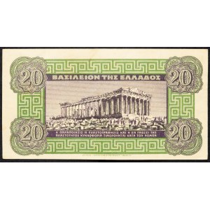 Griechenland, 20 Drachmai 1940