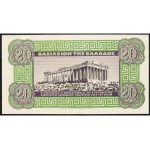 Greece, 20 Drachmai 1940