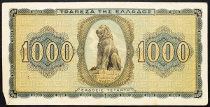 Grèce, 1000 Drachmai 1942