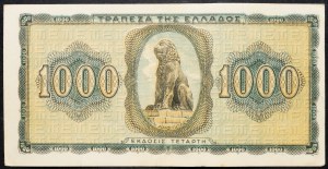 Grèce, 1000 Drachmai 1942