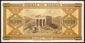 Grécko, 10000 Drachma 1942