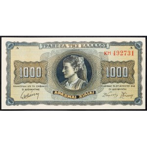 Griechenland, 1000 Drachmai 1942