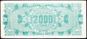 Grecja, 2000 drachm 1944