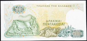 Řecko, 500 drachmai 1968