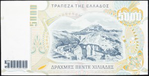 Grecja, 5000 drachm 1997