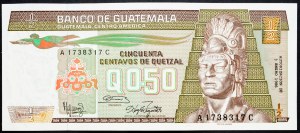 Guatemala, 1/2 Quetzal 1986