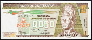 Gwatemala, 1/2 Quetzal 1986