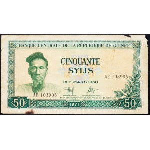 Guinea, 50 Sylis 1971
