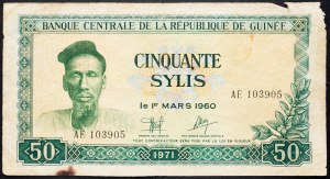 Guinea, 50 Sylis 1971