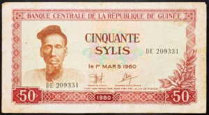 Guinea, 50 Sylis 1980
