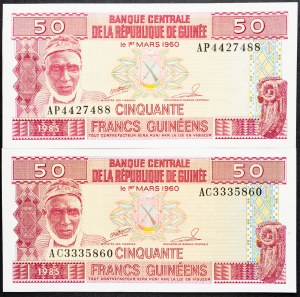 Guinea, 50 Francs 1985