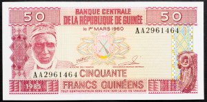 Guinea, 50 franchi 1985