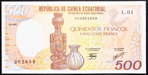Guinea, 500 franků 1985