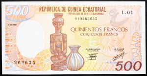 Guinea, 500 franků 1985