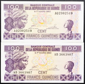 Guinea, 100 frankov 1995