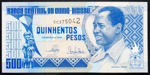 Guinea-Bissau, 500 pesos 1990