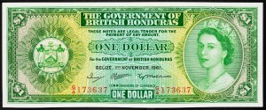 Honduras, 1 dolar 1961