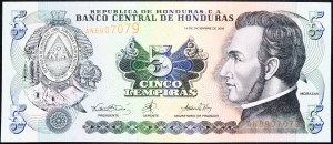 Honduras, 5 Lempiras 2000