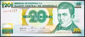Honduras, 20 Lempiras 2003