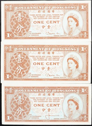 Hong Kong, 1 Cent 1961-1971