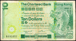 Hongkong, 10 dolarów 1981