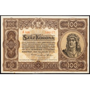 Ungarn, 100 Korona 1920