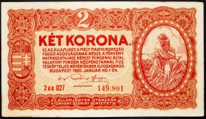 Hongrie, 2 Korona 1920
