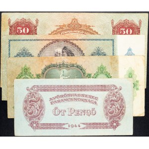 Ungarn, 5, 10, 25, 50 Pengő 1944, 1936, 1941, 1932