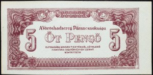 Hungary, 5 Pengo 1944