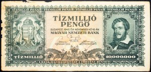 Maďarsko, 10000000 Pengő 1945