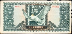 Ungarn, 10000000 Pengő 1945