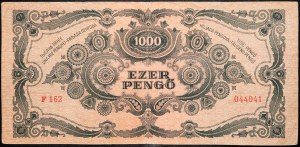 Hungary, 1000 Pengo 1945