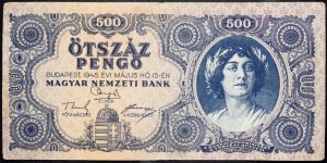 Hungary, 500 Pengo 1945