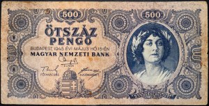 Hungary, 500 Pengo 1945