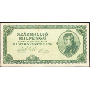 Ungarn, 100 Millió Pengo 1946
