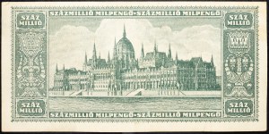 Hungary, 100 Millió Pengo 1946