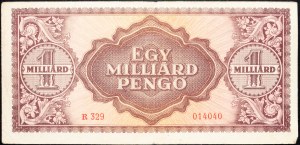 Węgry, 1 Milliárd Pengő 1946 r.