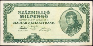 Maďarsko, 100 millió Pengo 1946