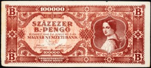 Hungary, 100000 B.-Pengo 1946
