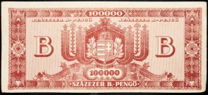 Węgry, 100000 B.-Pengo 1946 r.