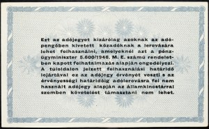 Hongrie, 500 000 Adópengő 1946