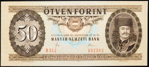 Maďarsko, 50 forintů 1980