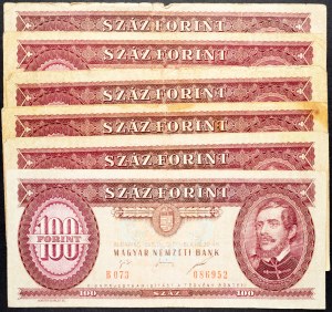 Hungary, 100 Forint 1975-1995