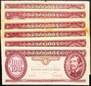 Ungheria, 100 fiorini 1975-1995