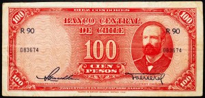 Čile, 100 pesos 1947