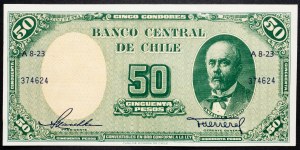 Chili, 50 Pesos 1958-1959