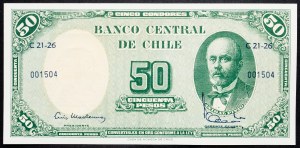 Čile, 50 pesos 1958-1959