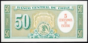 Chile, 50 pesos 1958-1959