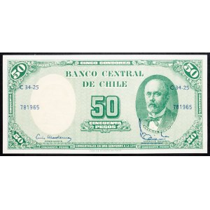 Chile, 50 Pesos 1958-1959