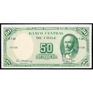 Chile, 50 Pesos 1958-1959